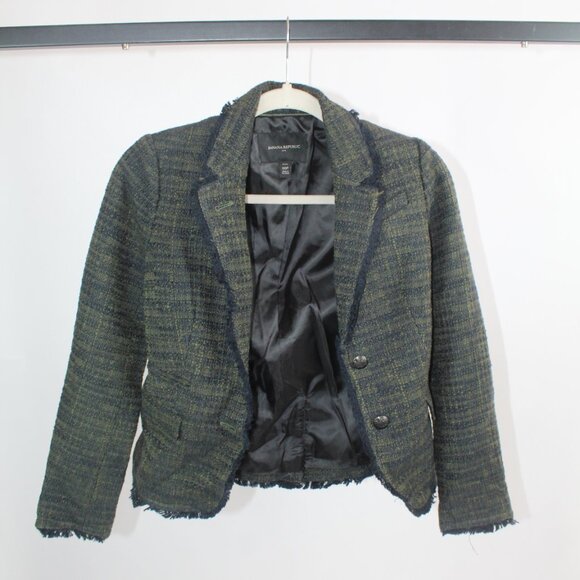 Women's Banana Republic Blazer Size 00P - Picture 1 of 7